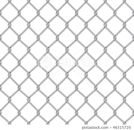 Realistic Fence Rabitz pattern. Seamless connection of protectiv 46315720