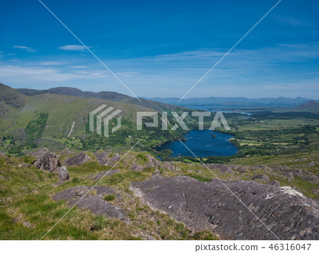 View from Healy Pass to the lake and the country View from Healy Pass to the lake and the country 46316047