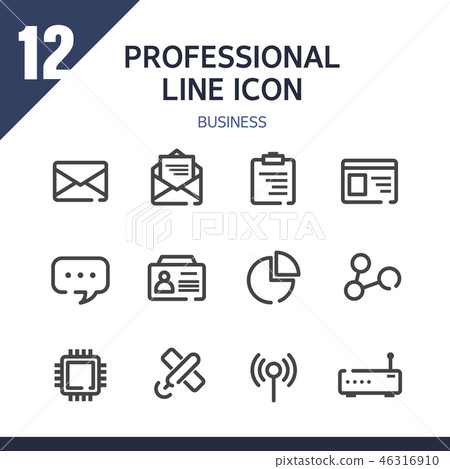 Business Icon Set 46316910