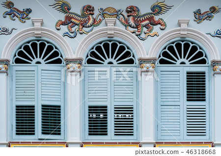 Sino-Portuguese Architecture of many the buildings Sino-Portuguese Architecture of many the buildings 46318668