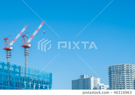 Urban scenery High-rise apartment High-rise building Urban development Urban scenery High-rise apartment High-rise building Urban development 46318963