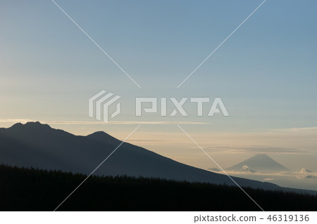Mt. Yatsugatake and Mt. Fuji 46319136