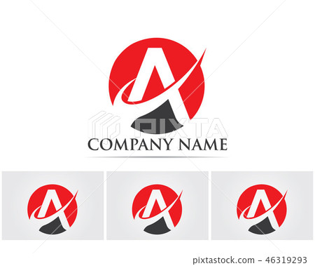 A Letter Logo Business Template Vector icon.. - Stock Illustration ...