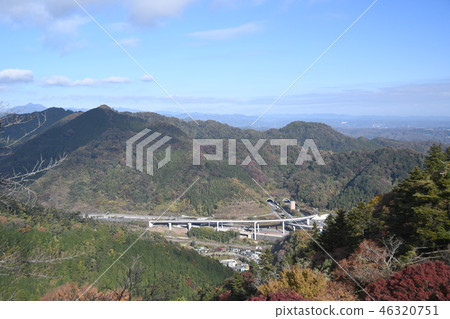 從Takaosan天文台看到的Takaosan Interchange 從Takaosan天文台看到的Takaosan Interchange 46320751