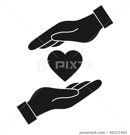Heart in hand icon Heart in hand icon 46321463