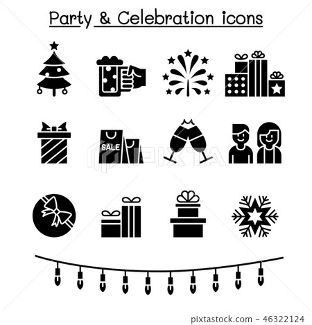 Party & Celebration icon set 46322124