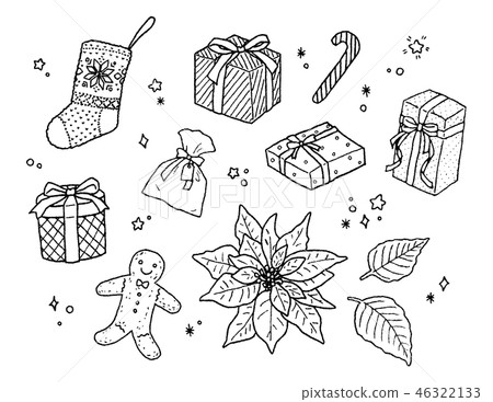 Download Christmas Present Hand Drawn Style Illustration Stock Illustration 46322133 Pixta PSD Mockup Templates