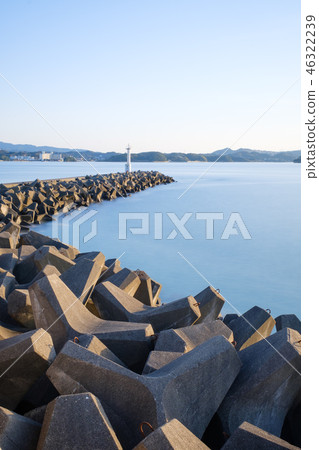 Coast and lighthouse of Tanabe-cho, Wakayama Prefecture 46322239