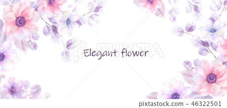 Beautiful watercolor flower Beautiful watercolor flower 46322501