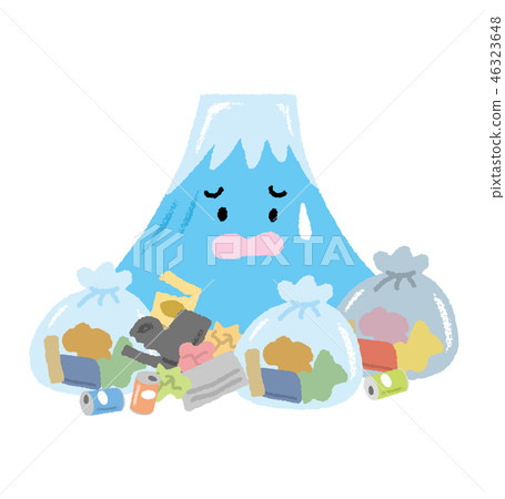 Mt. Fuji in trouble with garbage problem 46323648