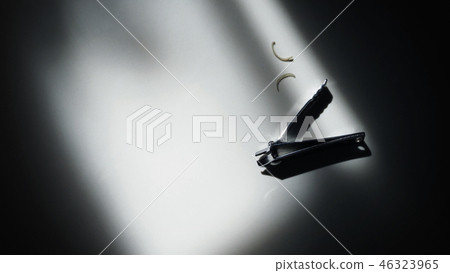 Close-up image of nail clipper from top view angle Close-up image of nail clipper from top view angle 46323965