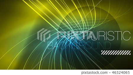 Neon glowing magic background, neon banner, night sky wallpaper. Magic light effect. Christmas Neon glowing magic background, neon banner, night sky wallpaper. Magic light effect. Christmas 46324065