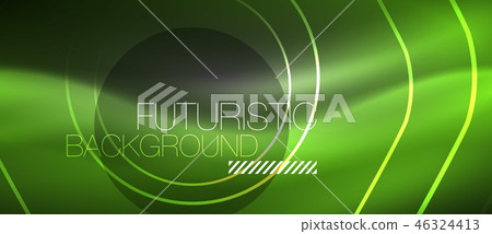 Black and glowing color lines neon design, magin techno template background Black and glowing color lines neon design, magin techno template background 46324413