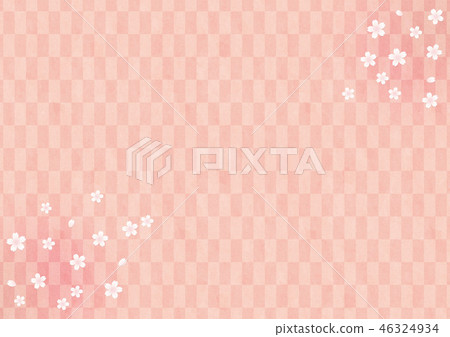 背景材料 - 櫻桃(格子圖案,粉紅色) 背景材料 - 櫻桃(格子圖案,粉紅色) 46324934