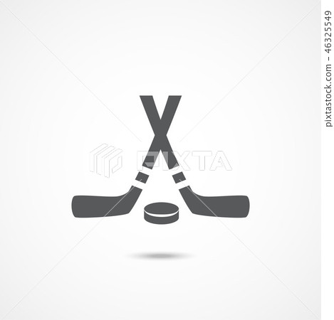 Hockey flat icon - Stock Illustration [46325549] - PIXTA