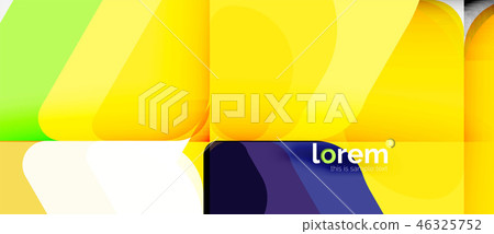 Colorful trendy geometric shapes background Colorful trendy geometric shapes background 46325752