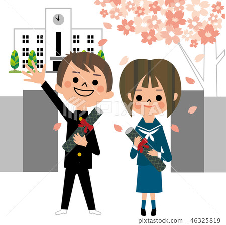 Junior high and high school graduation 46325819