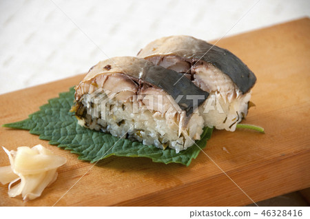 Mackerel sushi 46328416