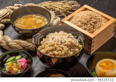 糙米糙米日本人食物 糙米糙米日本人食物 46328718
