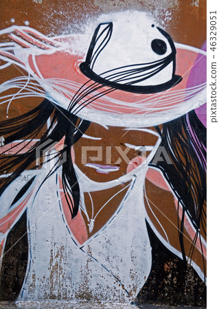 Mali Losinj,Croatia,WallArt in JNA army depots,15 46329051