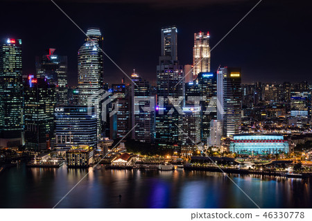 Night view of Singapore · Marina Bay Night view of Singapore · Marina Bay 46330778
