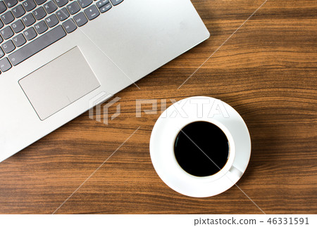 Coffee and laptop set. Coffee and laptop set. 46331591