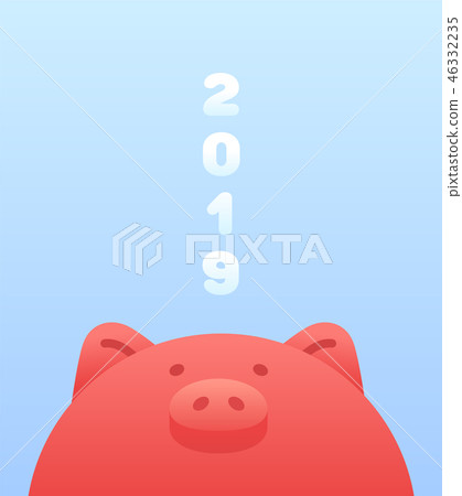 2019 New Year background. The year of the pig. 2019 New Year background. The year of the pig. 46332235