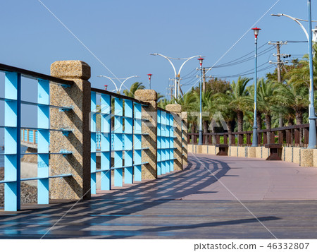 Outdoor riverfront walkway. Outdoor riverfront walkway. 46332807