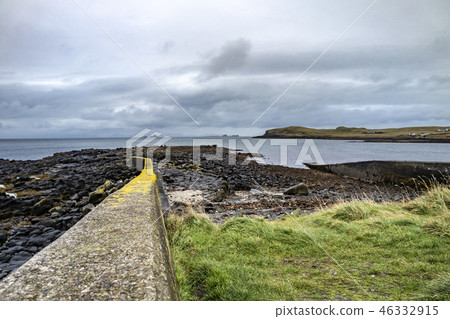 The jetty at Camus Mor at the coastline of north west Skye by Kilmuir - Scotland, United Kingdom 46332915