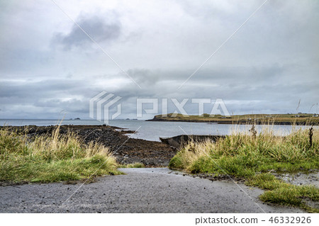 The jetty at Camus Mor at the coastline of north west Skye by Kilmuir - Scotland, United Kingdom 46332926