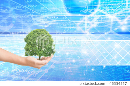 eco, ecology, hand 46334357