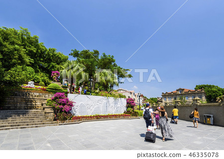 street view of Xiamen Gulangyu island 46335078