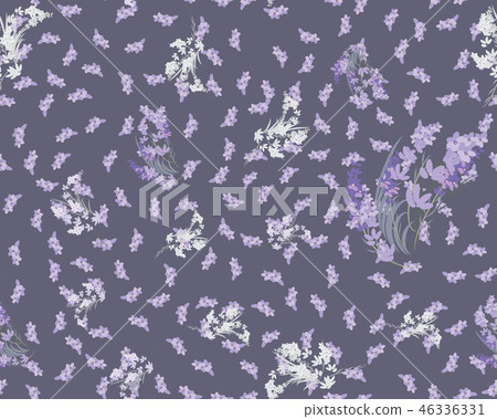 Floral lavender retro vintage background Floral lavender retro vintage background 46336331