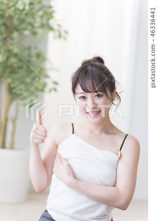 自我檢查，女人 46336441