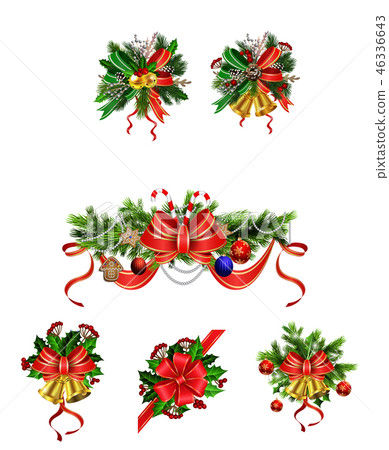 Christmas festive decoration from christmas tree branches 46336643