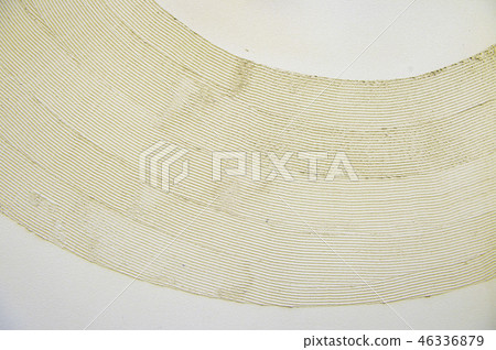 Stucco wall with curved stripes Stucco wall with curved stripes 46336879