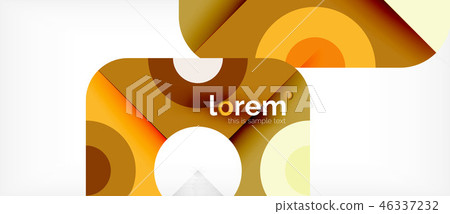 Geometric colorful shapes composition abstract background. Minimal dynamic design Geometric colorful shapes composition abstract background. Minimal dynamic design 46337232