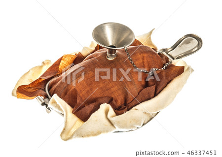 Old anesthesiology mask on white 46337451