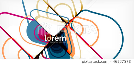 Abstract background multicolored geometric shapes modern design 46337578