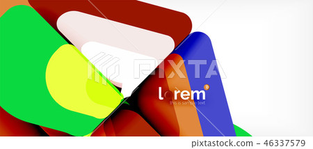 Geometric abstract background 46337579