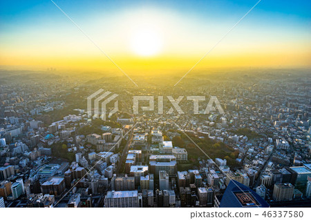 城市日出圖像圖像[神奈川縣] 46337580