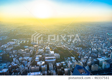 城市日出圖像圖像[神奈川縣] 46337581