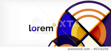 Modern geometric abstract background 46338208