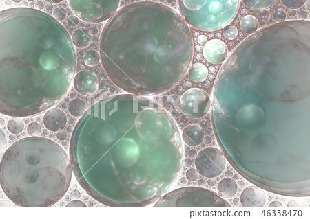 Abstract spherical surface covered  46338470