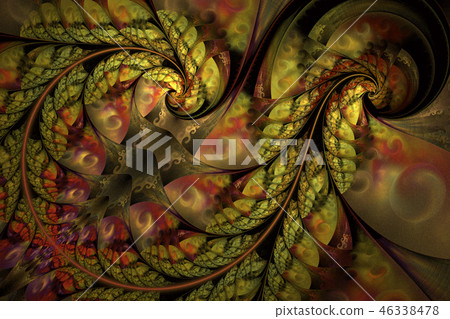 Fairy Infinite Abstract floral pattern. Bright - Stock Illustration ...