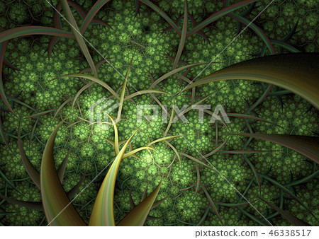 Abstract background of fractal Tree.  46338517
