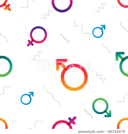 Valentine vector colorful trendy seamless pattern 46339374