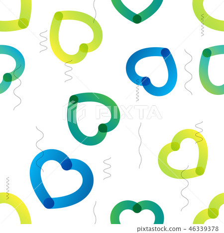 Valentine vector colorful trendy seamless pattern 46339378