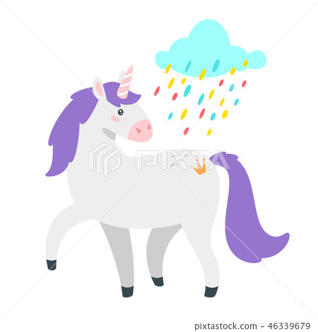 Cute unicorn. Fairytale animal Cute unicorn. Fairytale animal 46339679