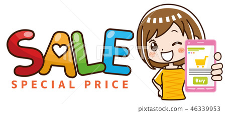 Eye catch banner for internet shopping promotion 46339953